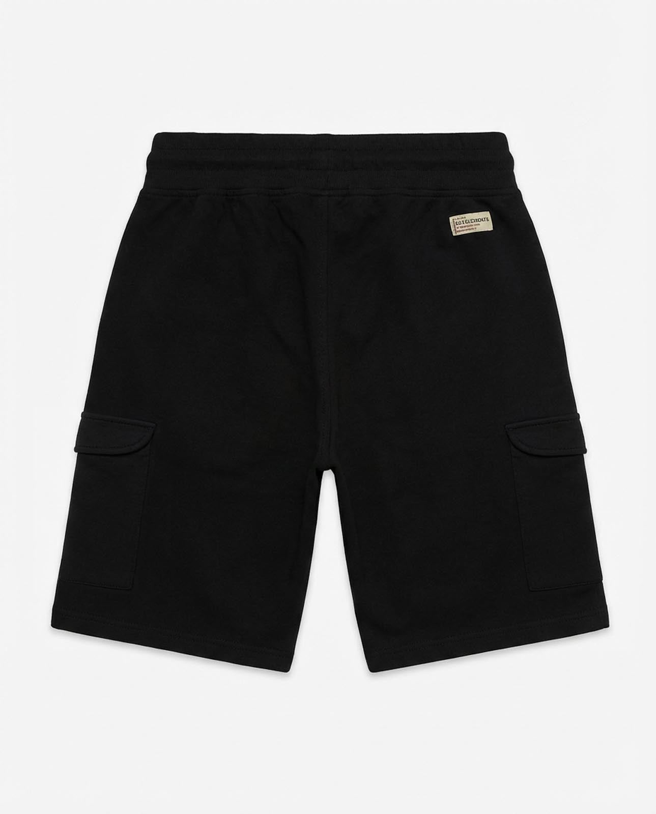 Bermuda in felpa con logo ricamato sul davanti