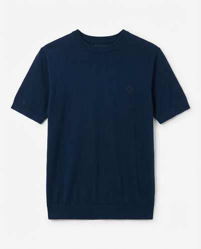 T-shirt in maglia maniche corte girocollo