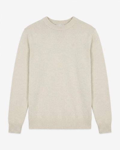 Maglia girocollo con ricamo in tono