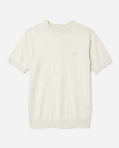 T-shirt in maglia maniche corte girocollo