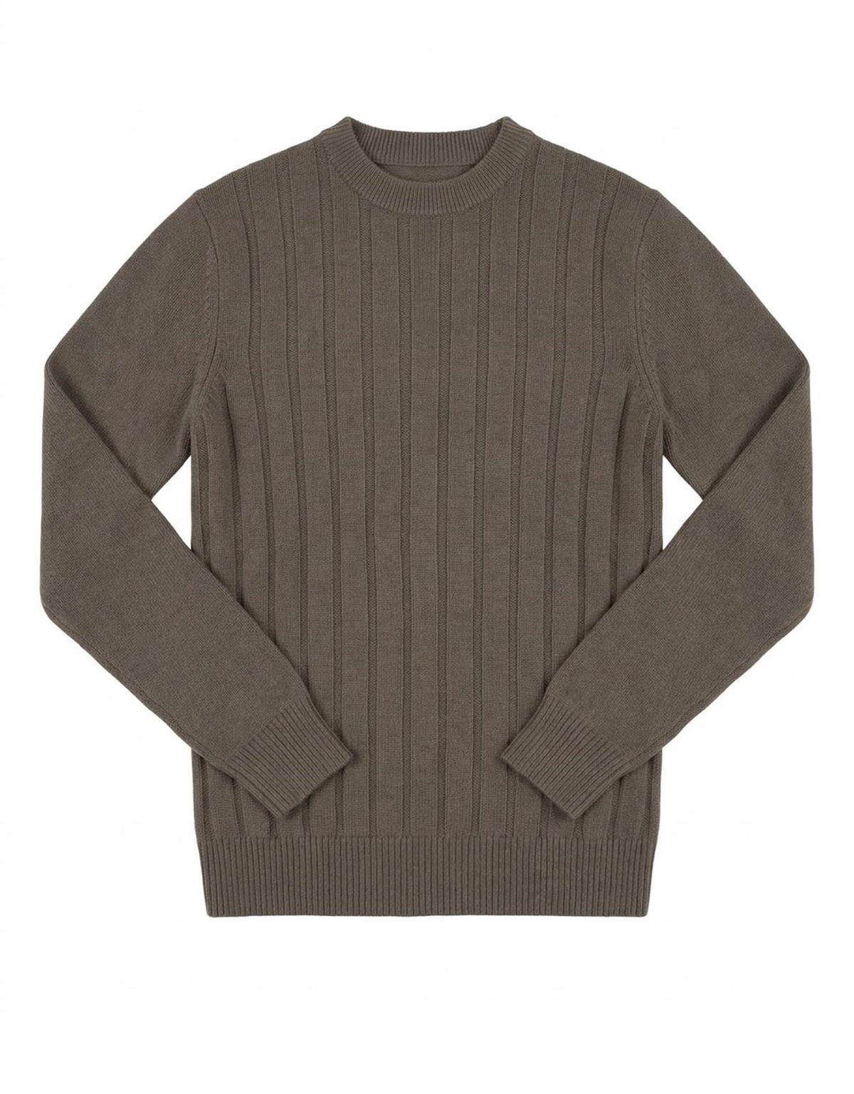 Maglia girocollo a righe in viscosa