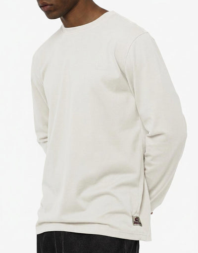 T-shirt a maniche lunghe con logo ricamato