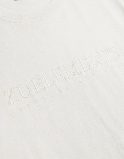 T-shirt a mezze maniche con ricamo in tono