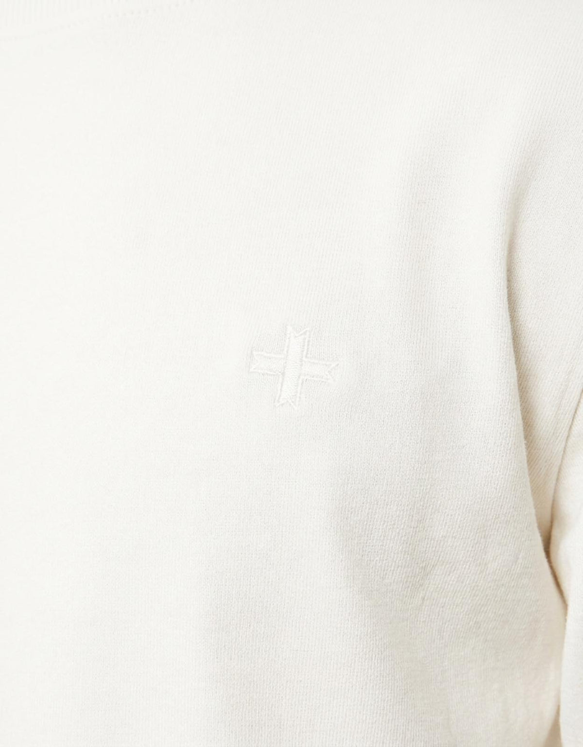 T-shirt a maniche lunghe con logo ricamato