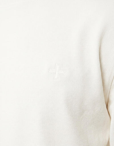T-shirt a maniche lunghe con logo ricamato