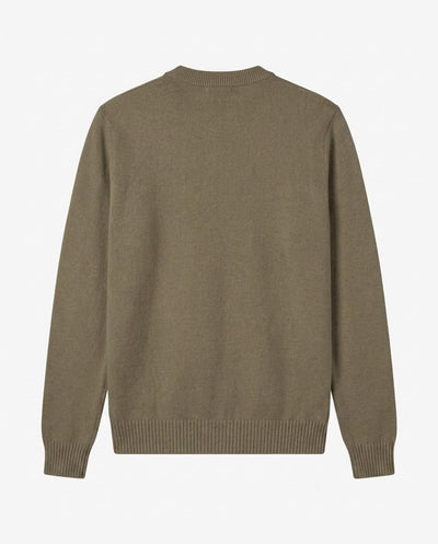 Maglia girocollo con ricamo in tono