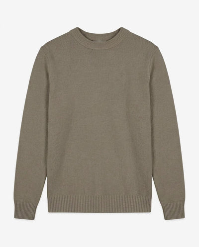 Maglia girocollo con ricamo in tono