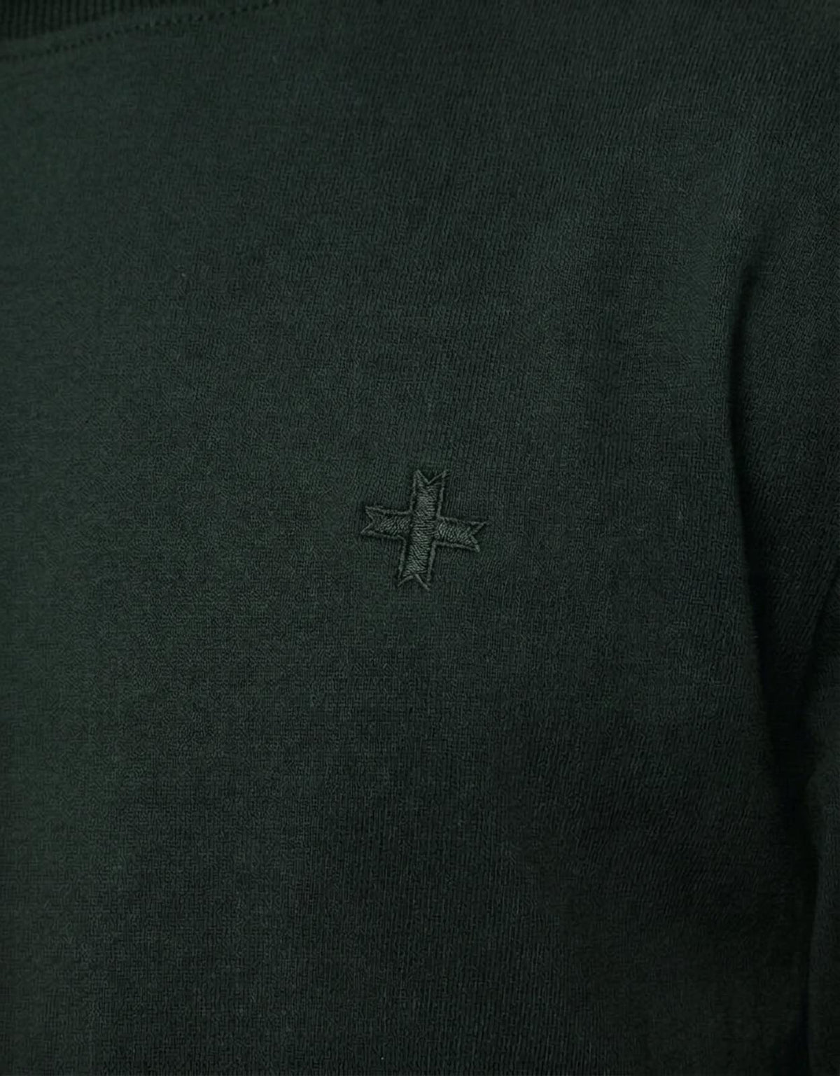 T-shirt a maniche lunghe con logo ricamato
