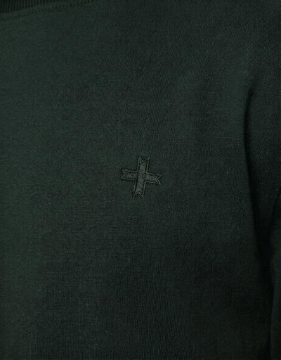 T-shirt a maniche lunghe con logo ricamato