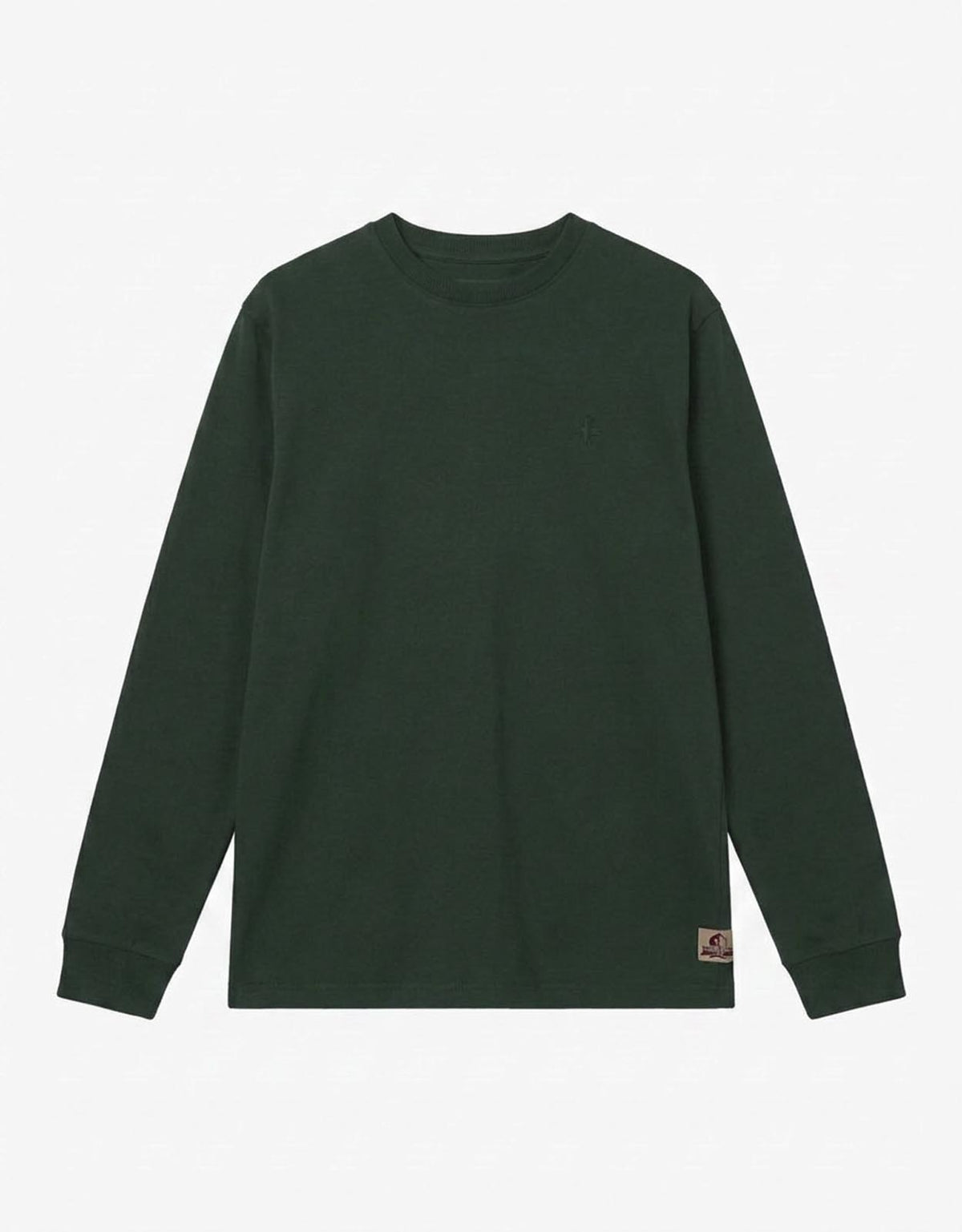 T-shirt a maniche lunghe con logo ricamato