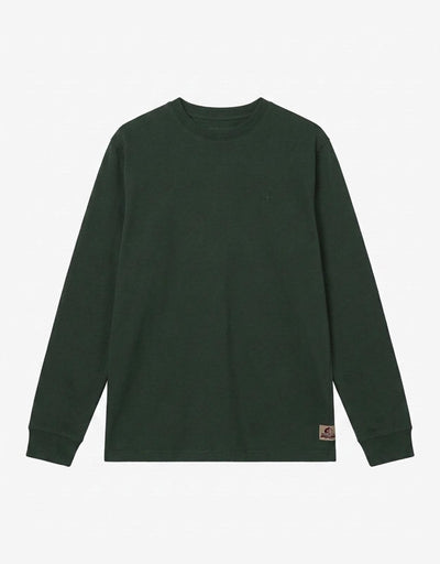 T-shirt a maniche lunghe con logo ricamato