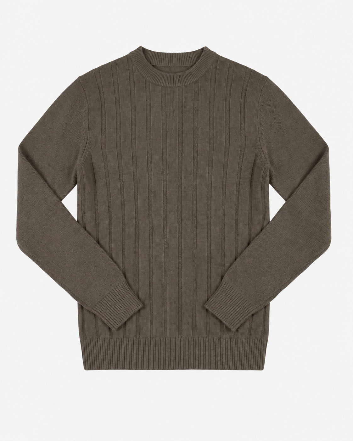 Maglia girocollo a righe in viscosa