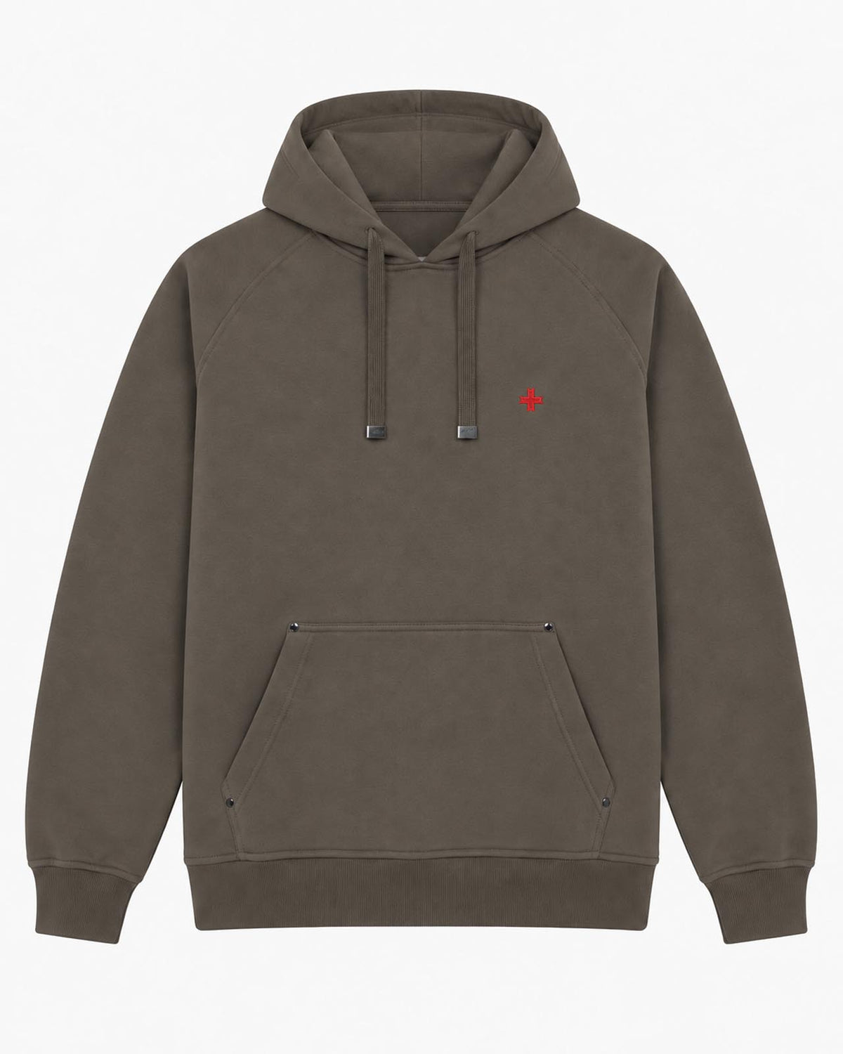 Felpa Carbon con cappuccio e manica raglan