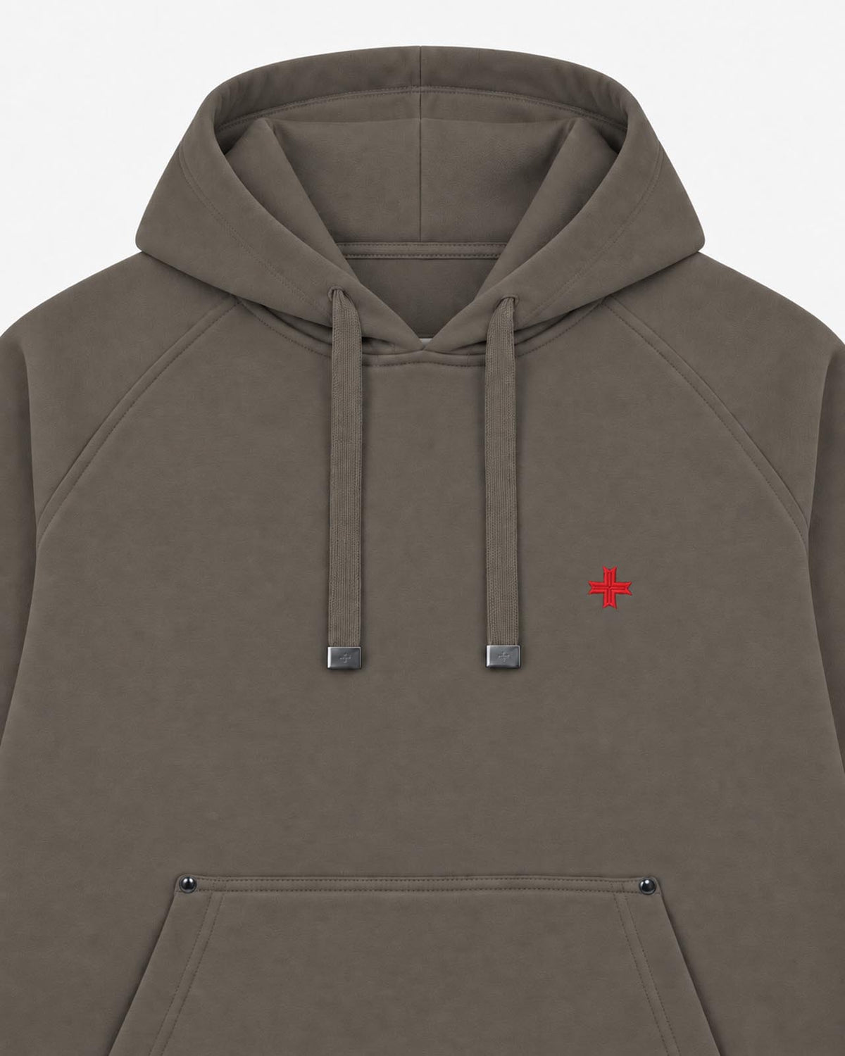 Felpa Carbon con cappuccio e manica raglan