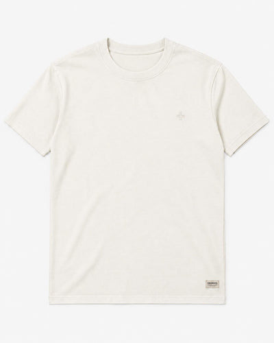 T-Shirt con ricamo tono su tono