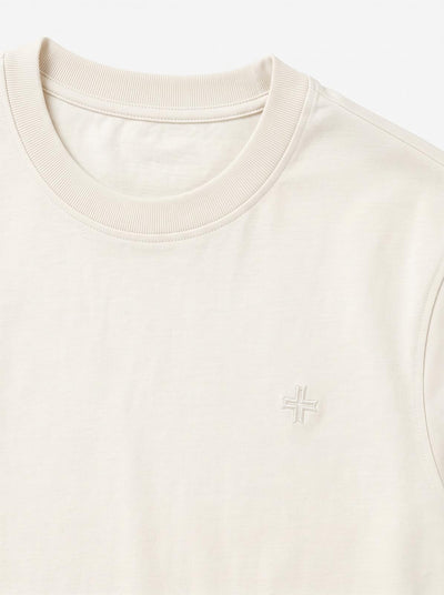 T-Shirt con ricamo tono su tono