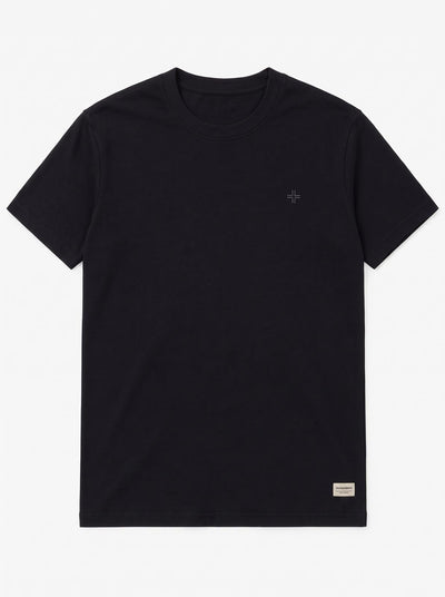 T-Shirt con ricamo tono su tono