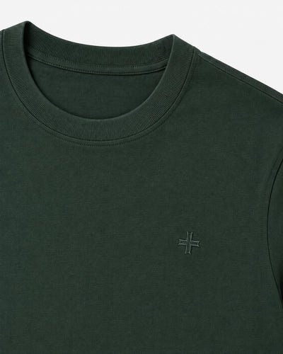 T-Shirt con ricamo tono su tono