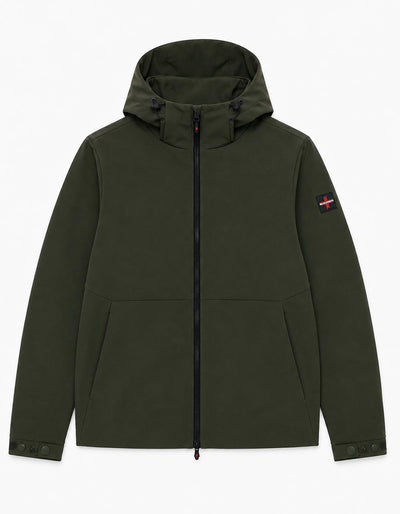 Giubbotto softshell con cappuccio