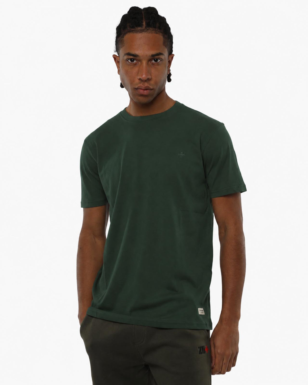 T-Shirt con ricamo tono su tono