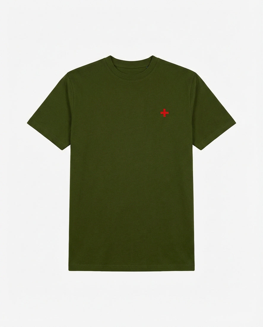 T-shirt girocollo maniche corte con logo stampato