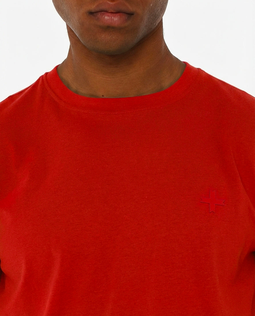 T-shirt girocollo maniche corte con logo stampato