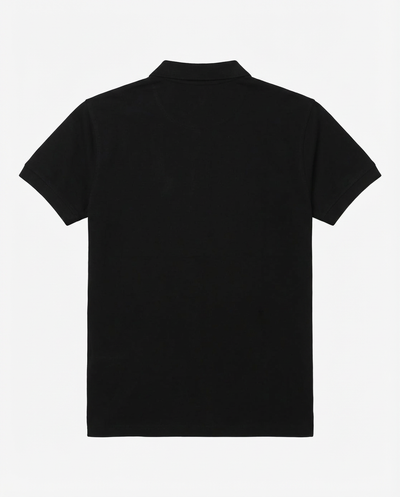 Polo piquet in puro cotone con logo ricamato e bottoni logati