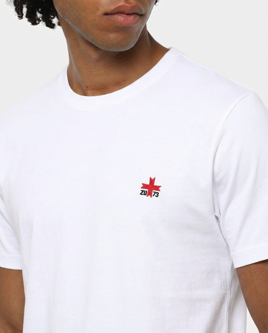 Polo piquet in puro cotone con logo ricamato e bottoni logati