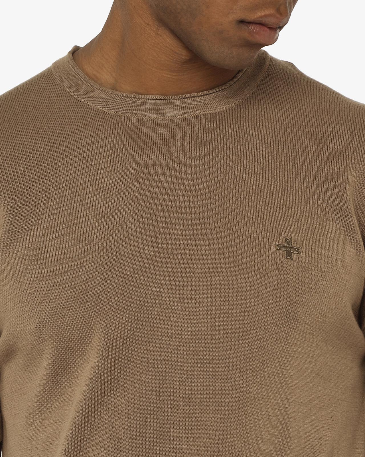 T-shirt in maglia maniche corte girocollo