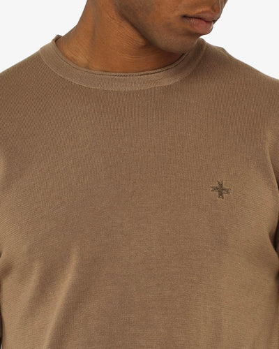 T-shirt in maglia maniche corte girocollo