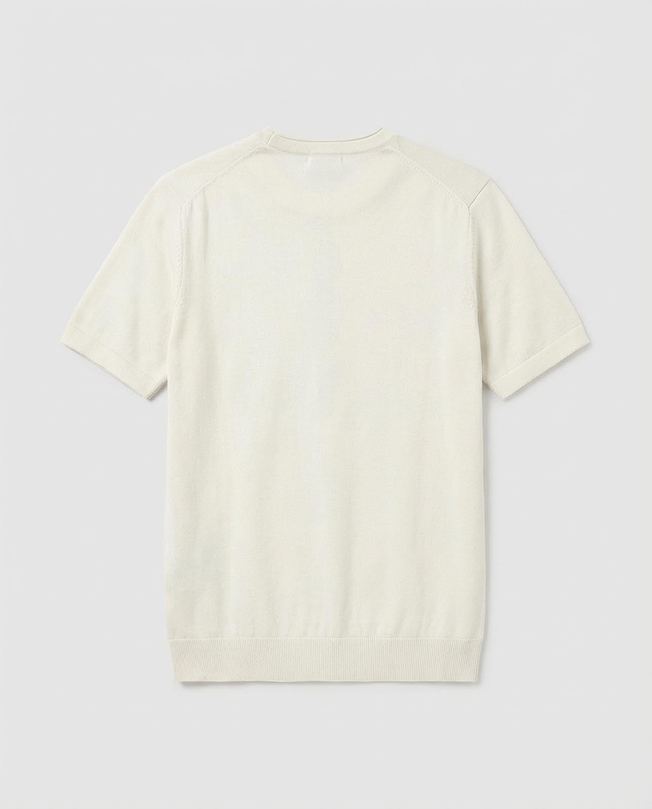 T-shirt in maglia maniche corte girocollo