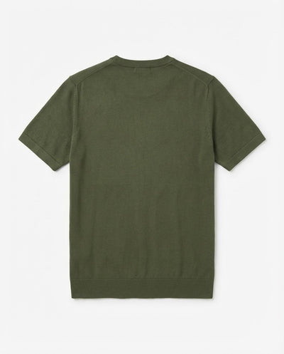 T-shirt in maglia maniche corte girocollo