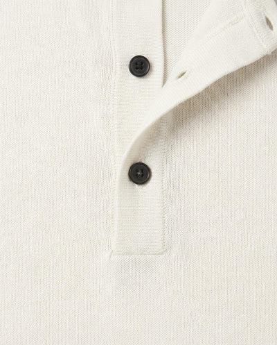 T-shirt in maglia maniche corte con collo serafino
