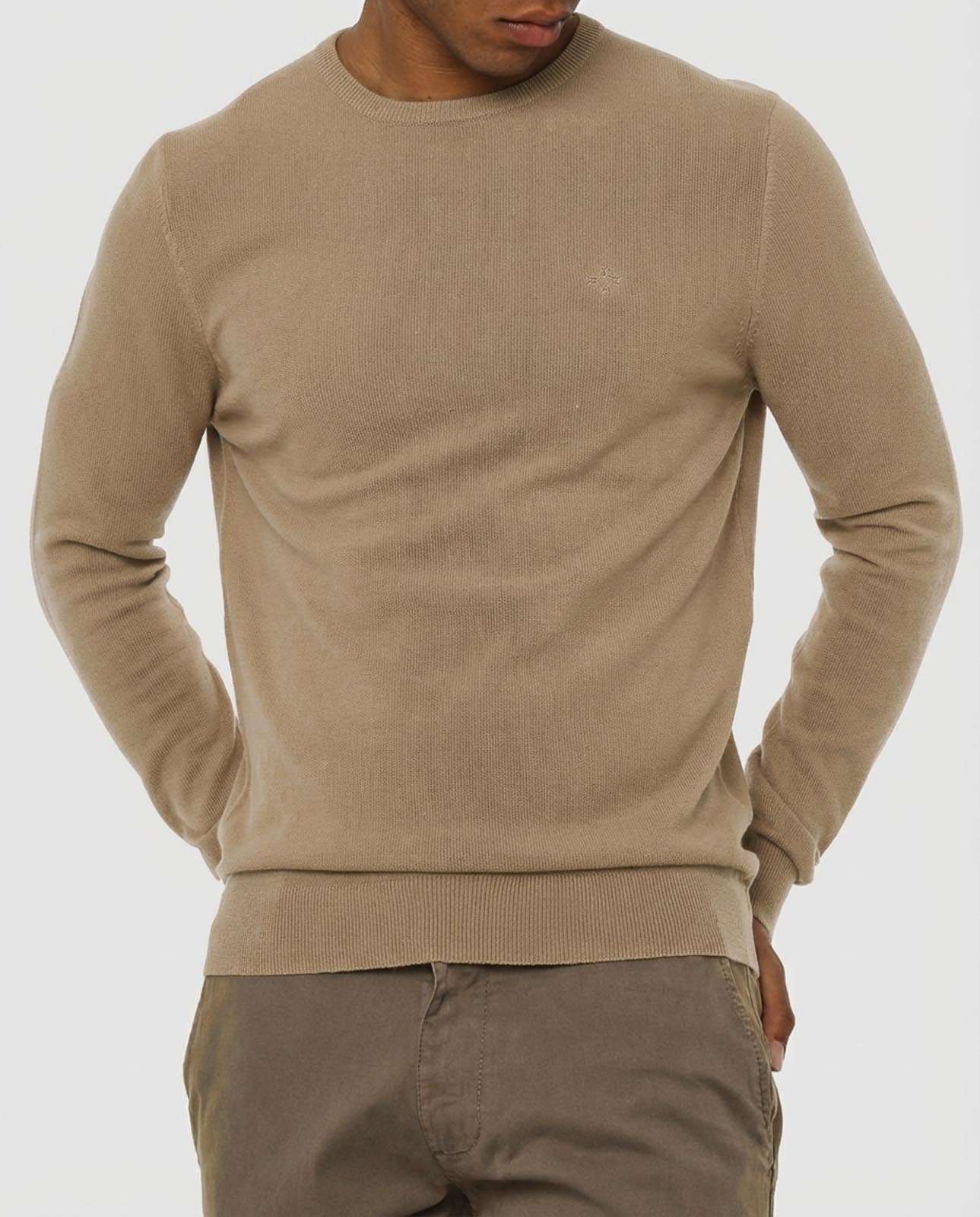 Maglia girocollo con polsini