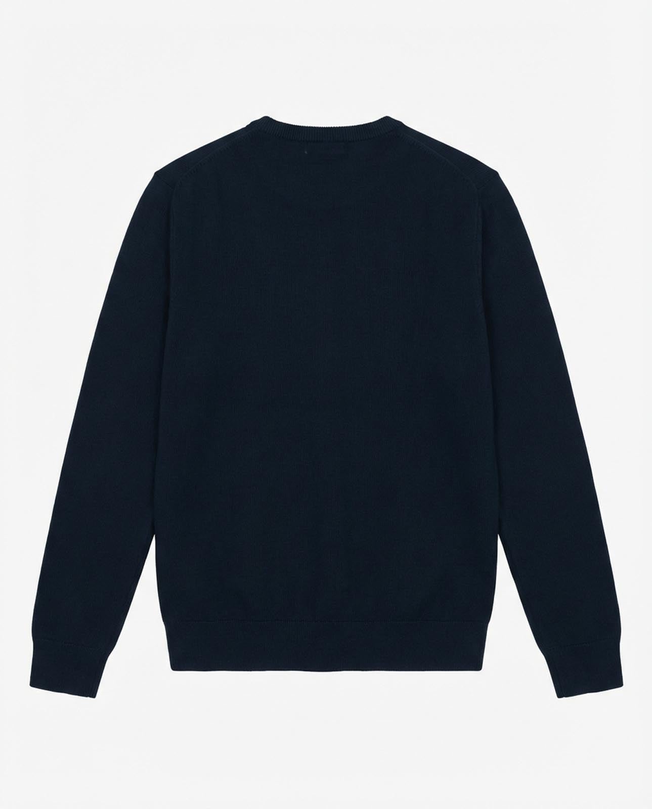 Maglia girocollo con polsini