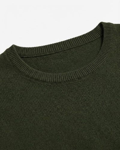 Maglia girocollo con polsini