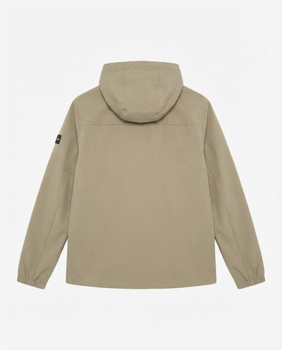 Giubbino zip con cappuccio e chiusura frontale