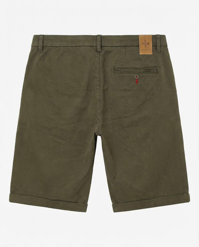 Bermuda chino con ricamo sul retro