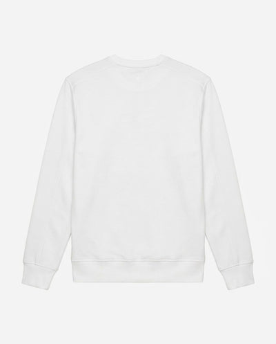 Felpa girocollo con logo ricamato lato cuore