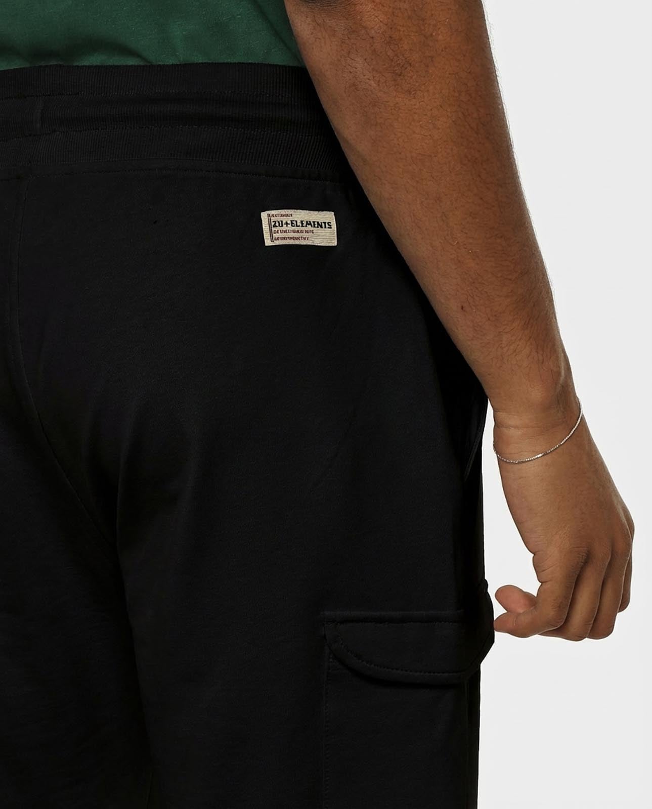 Bermuda in felpa con logo ricamato sul davanti