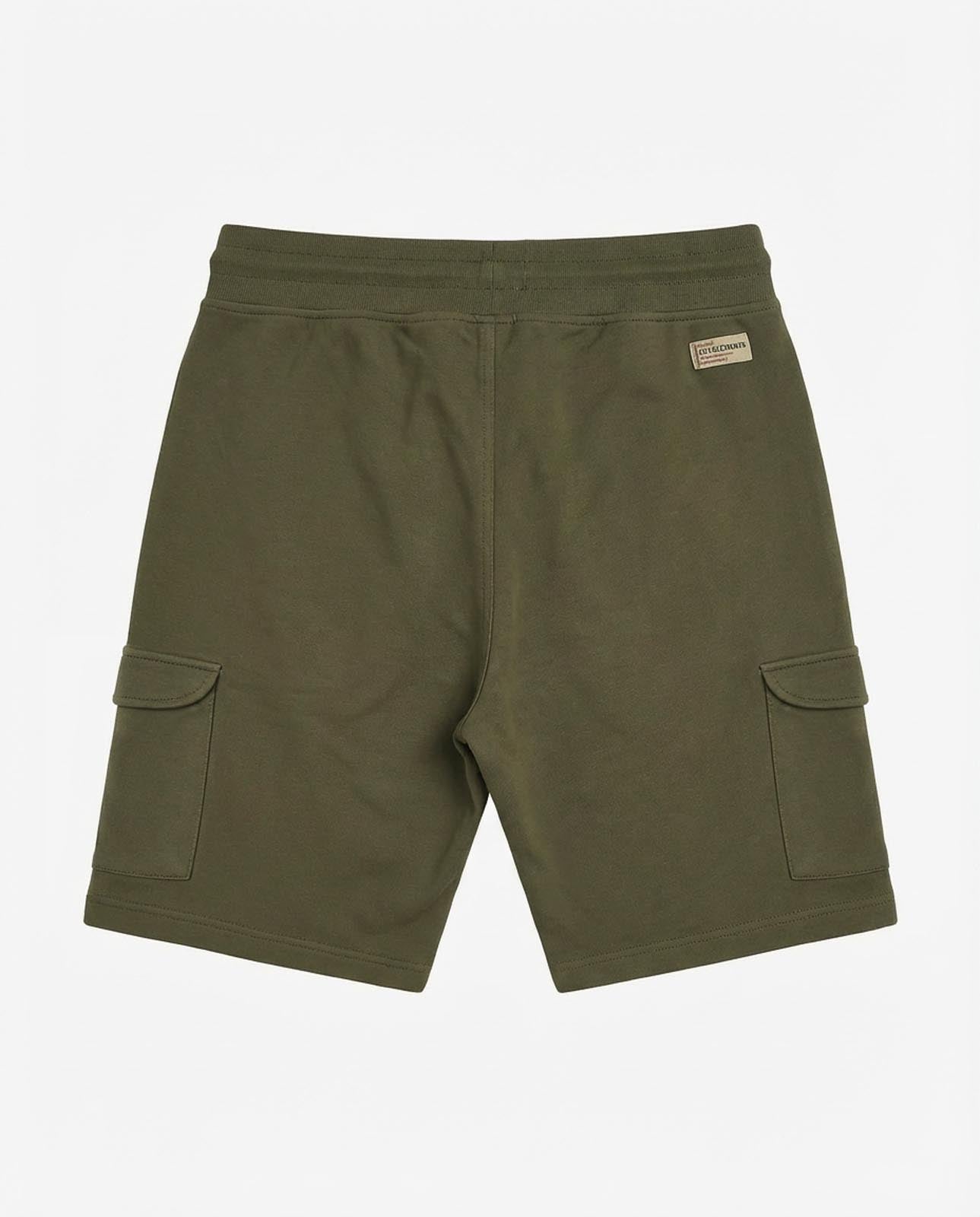 Bermuda in felpa con logo ricamato sul davanti