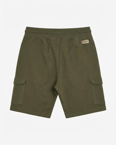 Bermuda in felpa con logo ricamato sul davanti