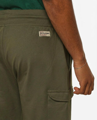 Bermuda in felpa con logo ricamato sul davanti