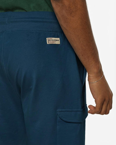 Bermuda in felpa con logo ricamato sul davanti