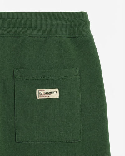 Pantaloni felpa con logo ricamato sul davanti, vita e fondo a coste