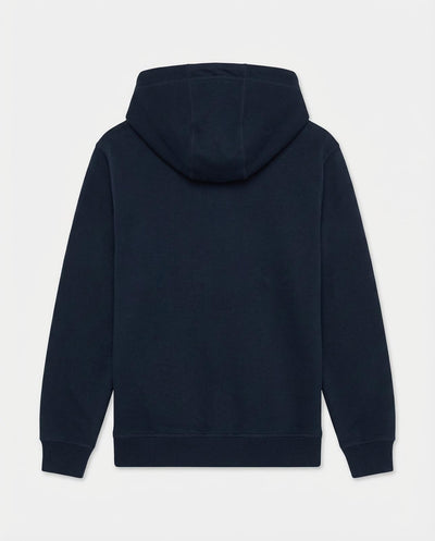 Felpa zip con cappuccio in piquet e tasche con zip