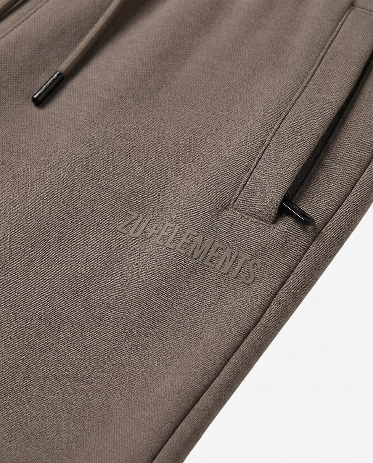 Bermuda felpa in piquet, tasche con zip, stampa laterale