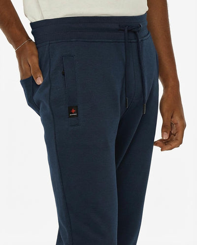 Pantaloni felpa in piquet con tasche con zip