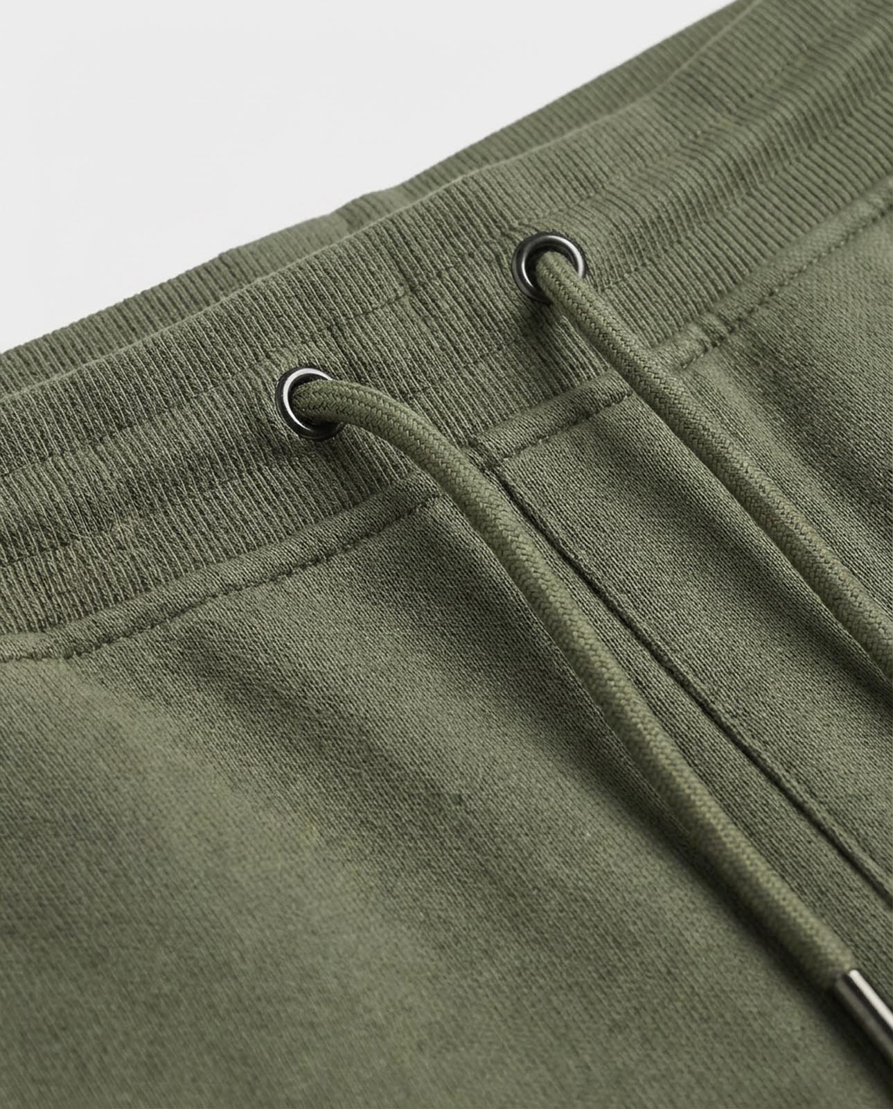 Pantaloni felpa in piquet con tasche con zip