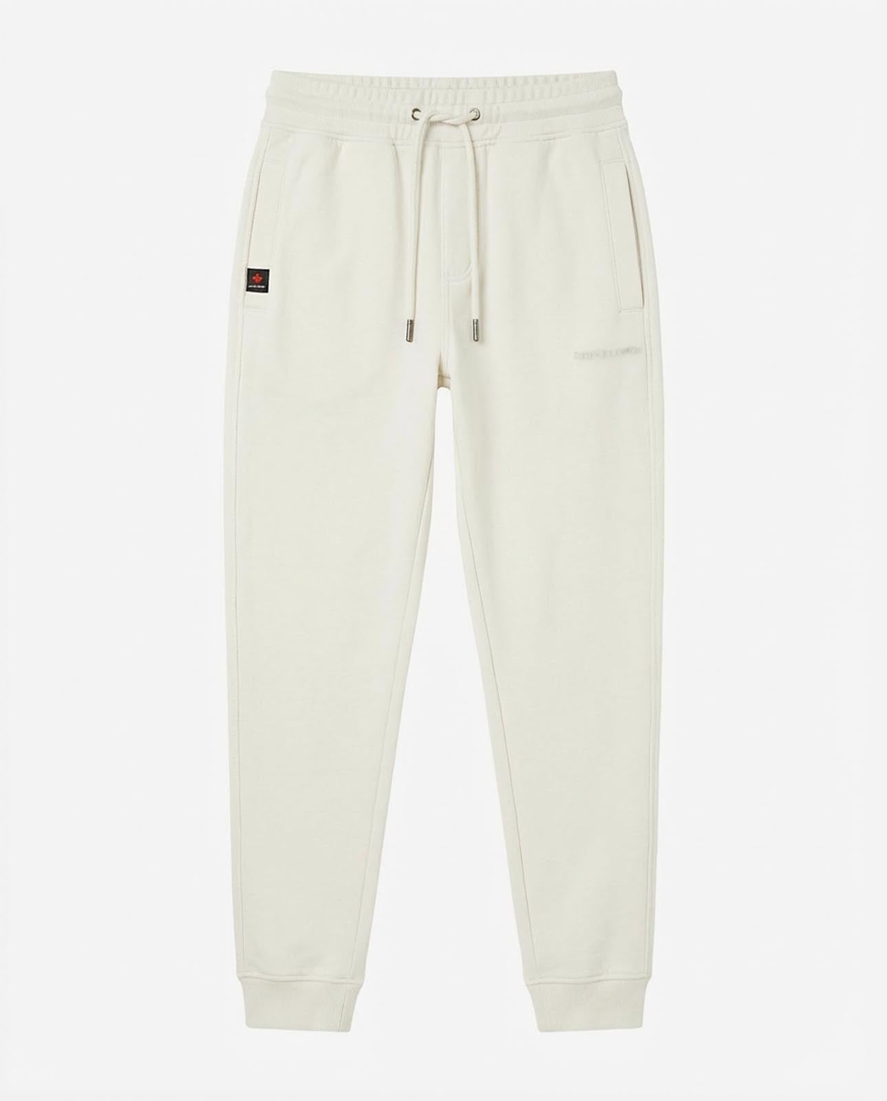 Pantaloni felpa in piquet con tasche con zip